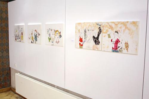 Vue d'ensemble, bétons et mosaïques, Chapelle de L'ESAA, Troyes, novembre 2008