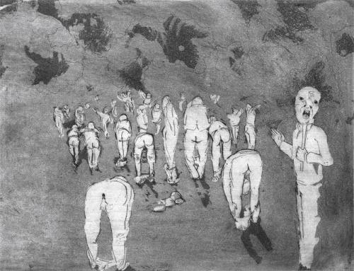 Dernier jour, eau forte et aquatinte (19,5 x 14,5) - 2008