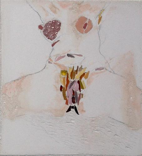 Origine du monde 2, mosaïque et béton (17 x 15) - 2007