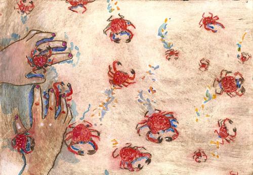 Tropique du cancer, pointe sche et aquarelle (14,5 x 10,5) - 2010