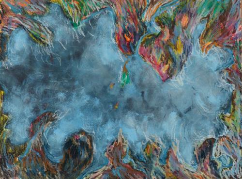 Derive-des-continents-Etude-3-encre-et-pastel-gras-sur-papier-32-x-237-2011
